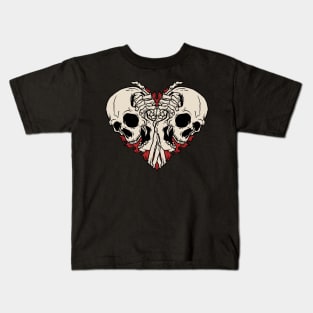 Skull Hearts Kids T-Shirt
